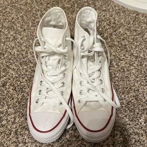 White Converse High-Tops